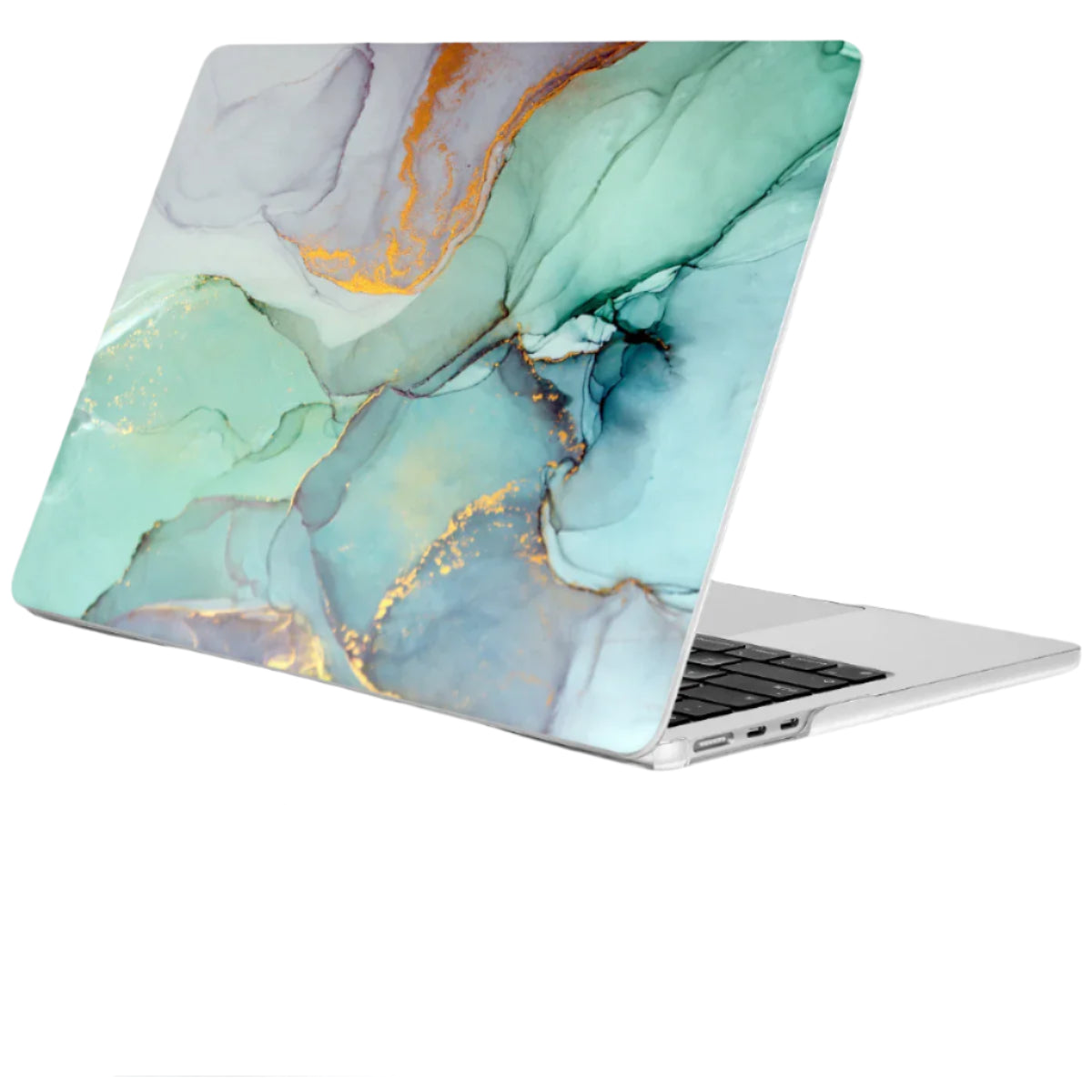 Hemasa Marble Plastic Laptop Case for MacBook M4 Air 13 inch A2337 A2179 A1932 Hard Shell Cover for Mac Pro 13 15 16 2022 A2338 A2251