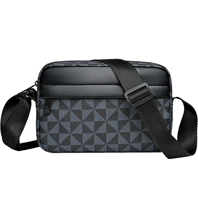 Top-Quality Pu Leather Men Waist Packs Business Crossbody Bags for Male Fashion Travel Storage Phone Shoulder Bags Clutch Bag