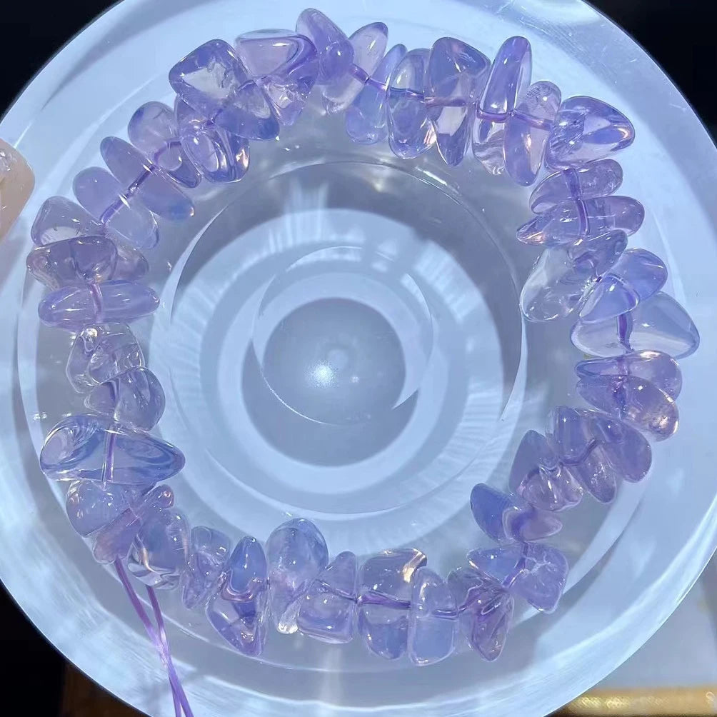 Meihan Wholesale Natural AAA Lavender Moon Quartz Irregular Stone Loose Beads For Jewelry Making Design DIY
