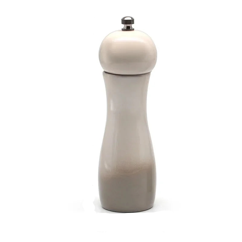 Tejesa 6" Wooden Manual Pepper With Adjustable Coarseness Salt And Pepper Mill Herb Grinder Spice Mill Multifunction Cruet Kitchen Tool