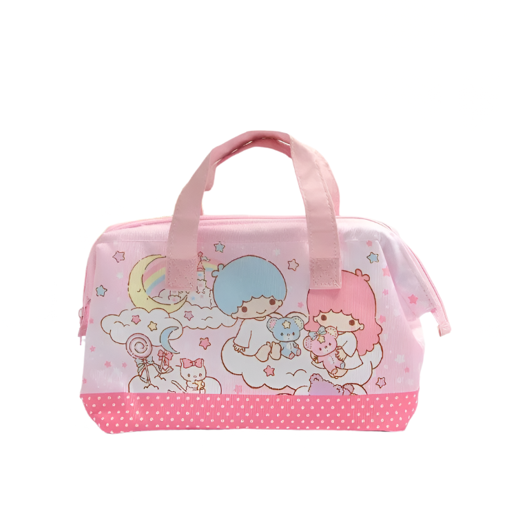 Hemasa Hello Kitty Lunch Box Bag Little Twin Star Cute Hand Bag Canvas Lunch Box Bag Mummy Bag Girl Food my melody