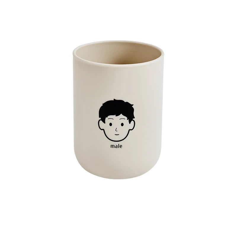 Hemasa Portable Couple Toothbrush Washing Mouth Cups Plastic Home Hotel Tooth Brush Holder Bathroom Accessories Mouthwash Storage Cups