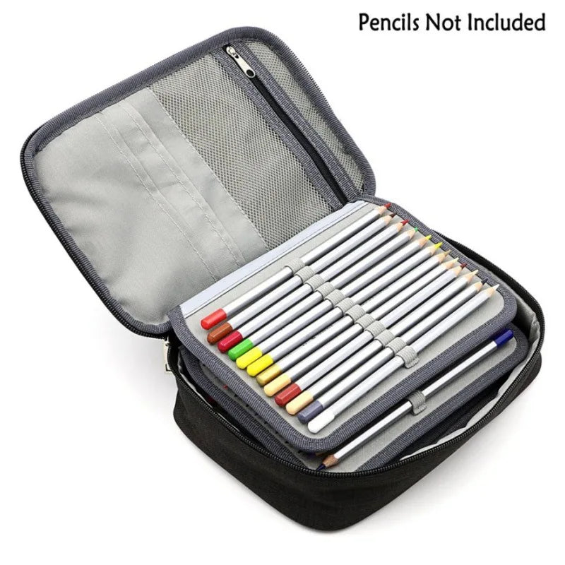 Pencil Case, 72 Slots Multifunctional Large Capacity Pencil Case Pencil Pouch with Zipper Inner Pocket for Small Accessories