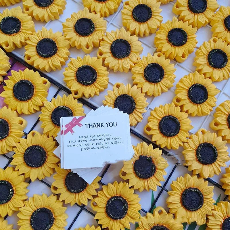 3D Sunflower Rose Candle Mould for Home Décor