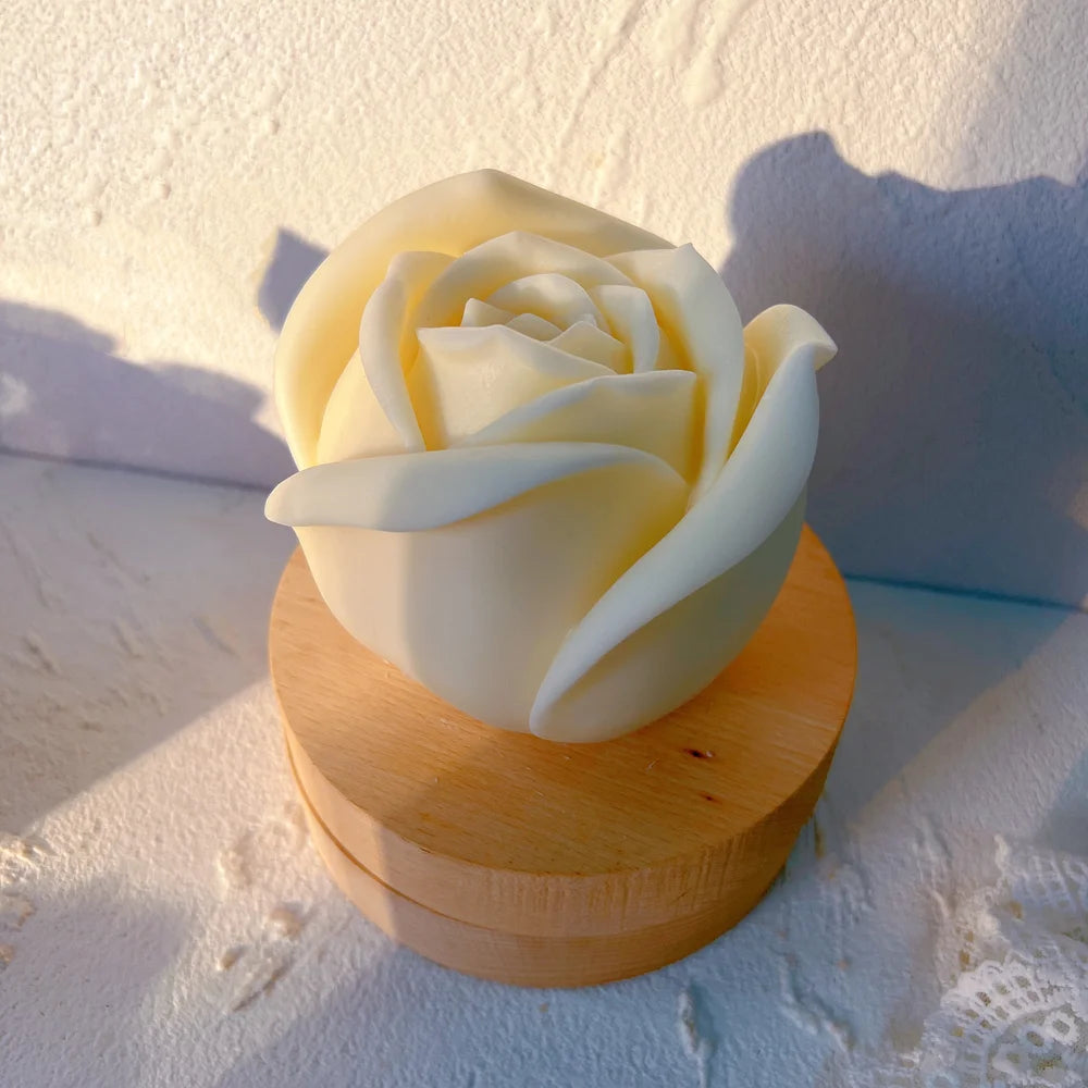 3 Sizes Rose Shaped Candle Mould Valentine's Day Gift idea