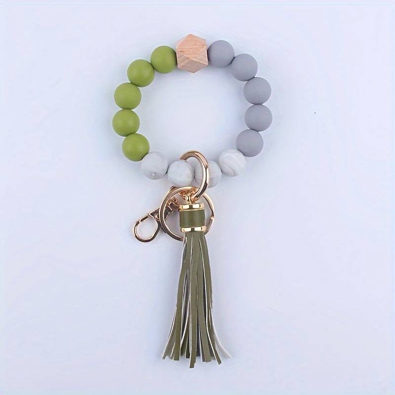 Silicone Beads Key Ring