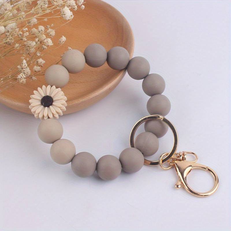 Silicone Beads Key Ring