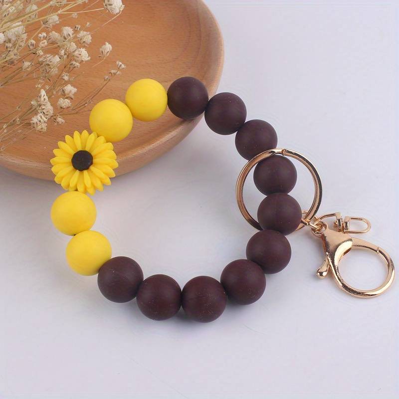 Silicone Beads Key Ring