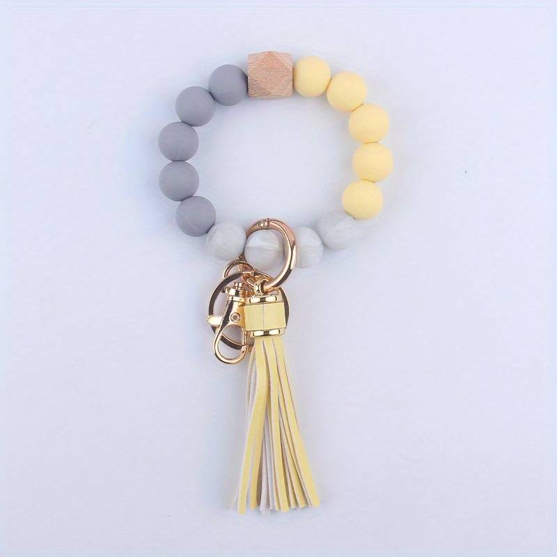 Silicone Beads Key Ring
