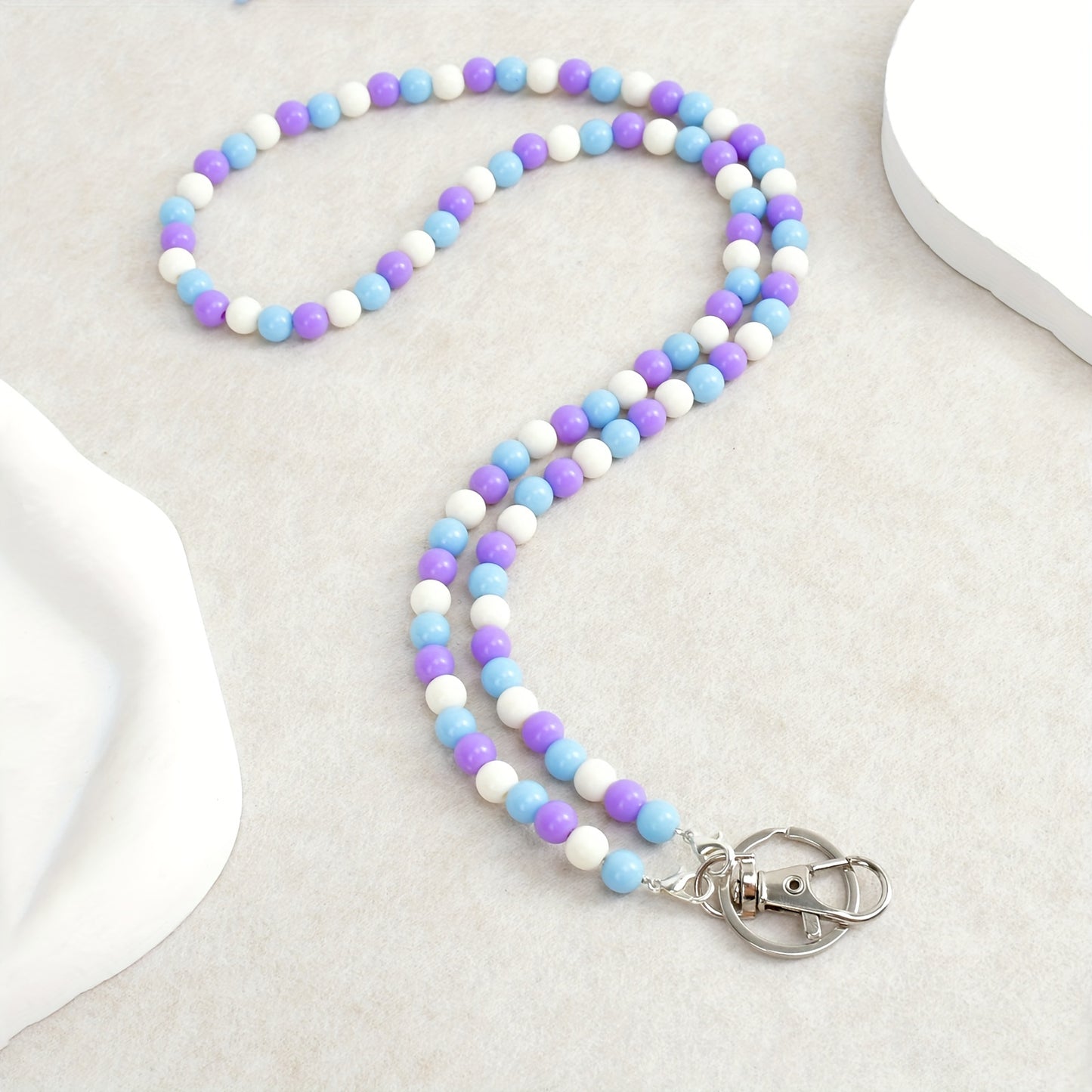 Beaded Lanyard For Women, Beaded Lanyards For ID Badges, Lanyards For Keys, Teacher Lanyard For ID Badges And Keys, Beaded Lanyard For School Student Nurse Gift