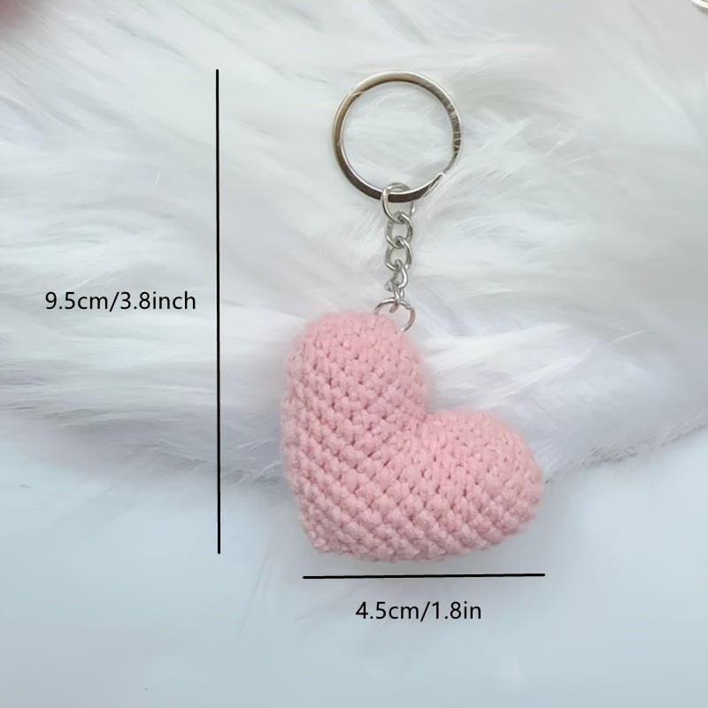 1pc Love Heart Keychain Cute Key Chain Ring Bag Backpack Charm Car Key Pendant Mother's Day Valentine's Day Gift