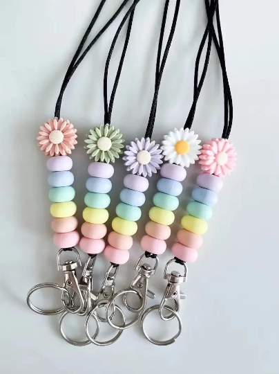 Silicone Beads  Lanyard,