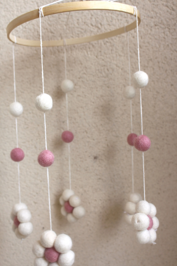 Handmade baby mobile