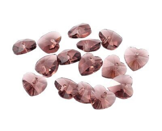 Fashion Velvet Choker Heart Shape Crystal Pendant Choker Necklace