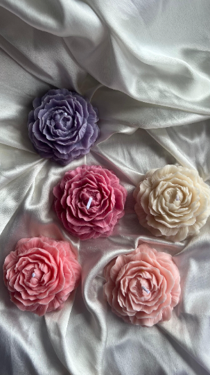 Peony Flower Candle, Rose Shaped Candle, Wedding Favour Decorative Candle, New Home Gift, Birthday Gift For Her, Mothers Day Gift