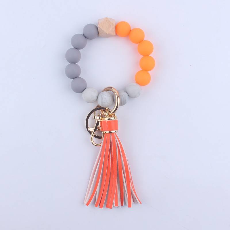 Silicone Beads Key Ring