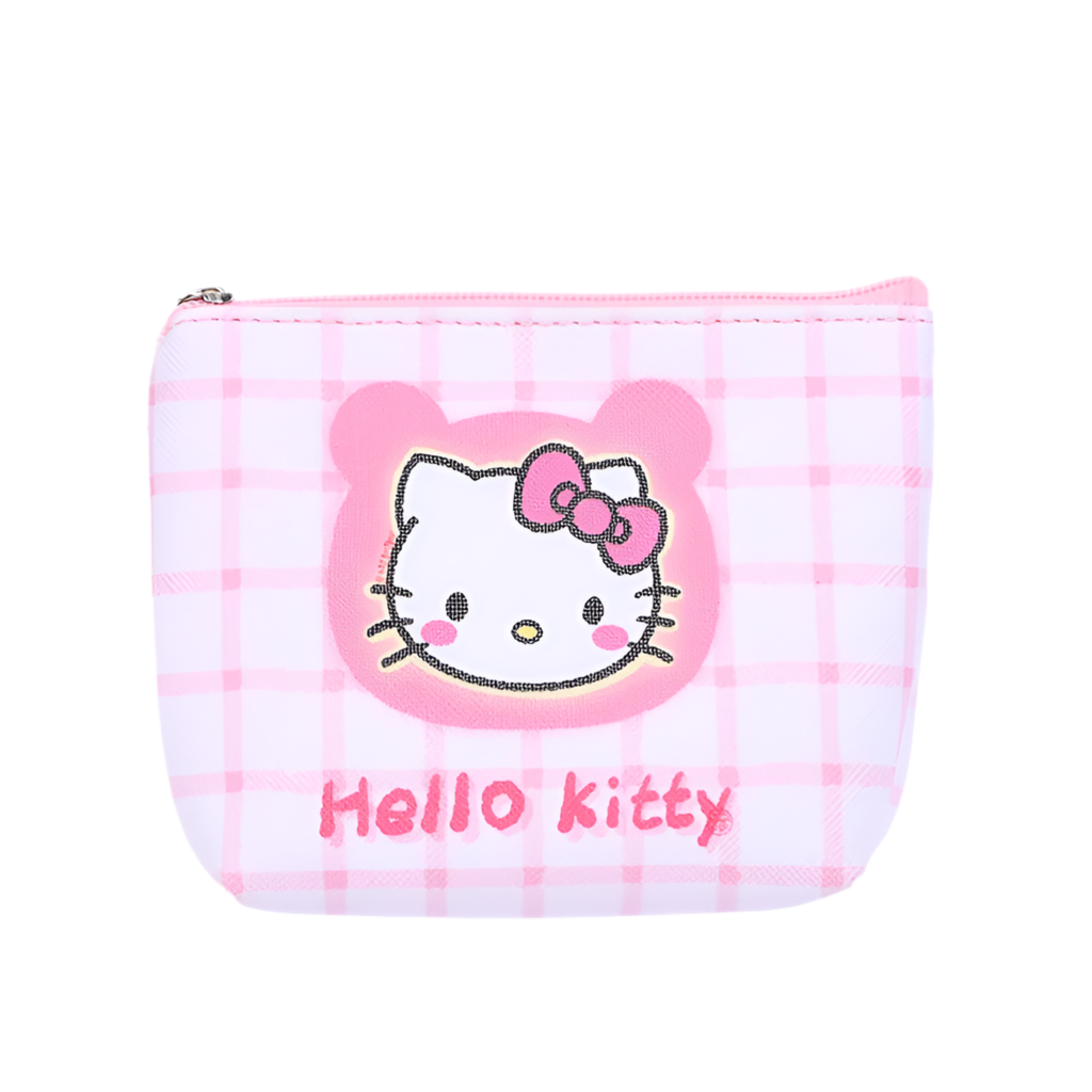 Hemasa Hello Kitty Purse Coin Purses Cartoon Printed PU Melody Cute Wallet Bag Keychains Storage Bag Sanrio Kuromi Kawaii Mini Pouch