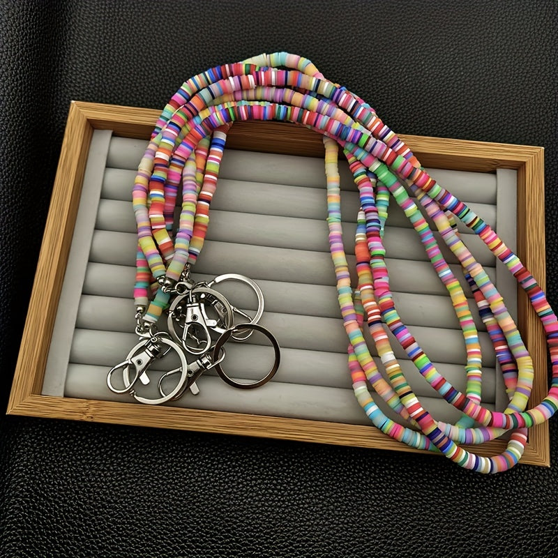 Hemasa  Phone Lanyard Soft Clay Keychain Bag Backpack Car Charm