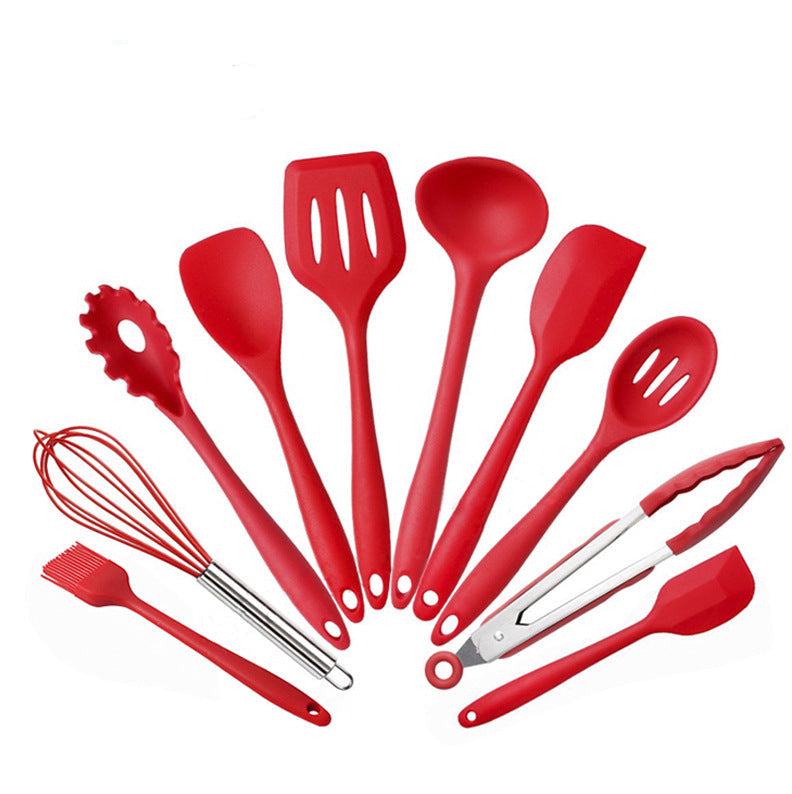 Non-Stick Silicone Kitchenware 10 Piece Set Kitchen Tools  Baking Utensils