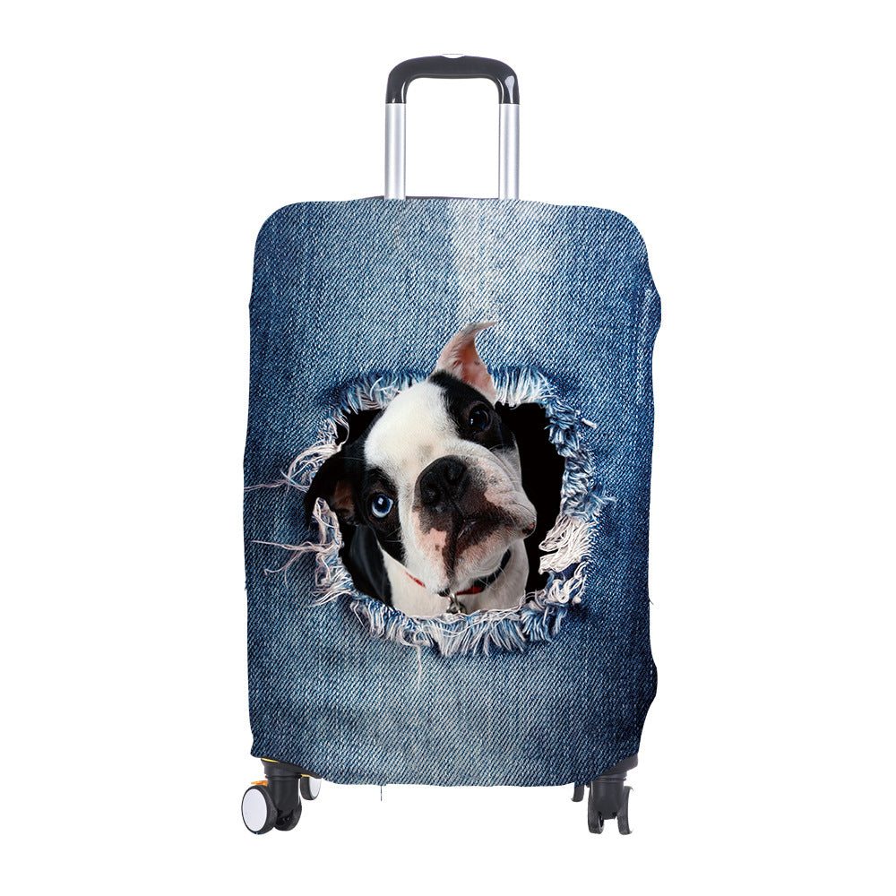 Big Mouth Monster Thickened Wear-resistant Air Layer Luggage Case Consignment Dustproof Scratch-proof