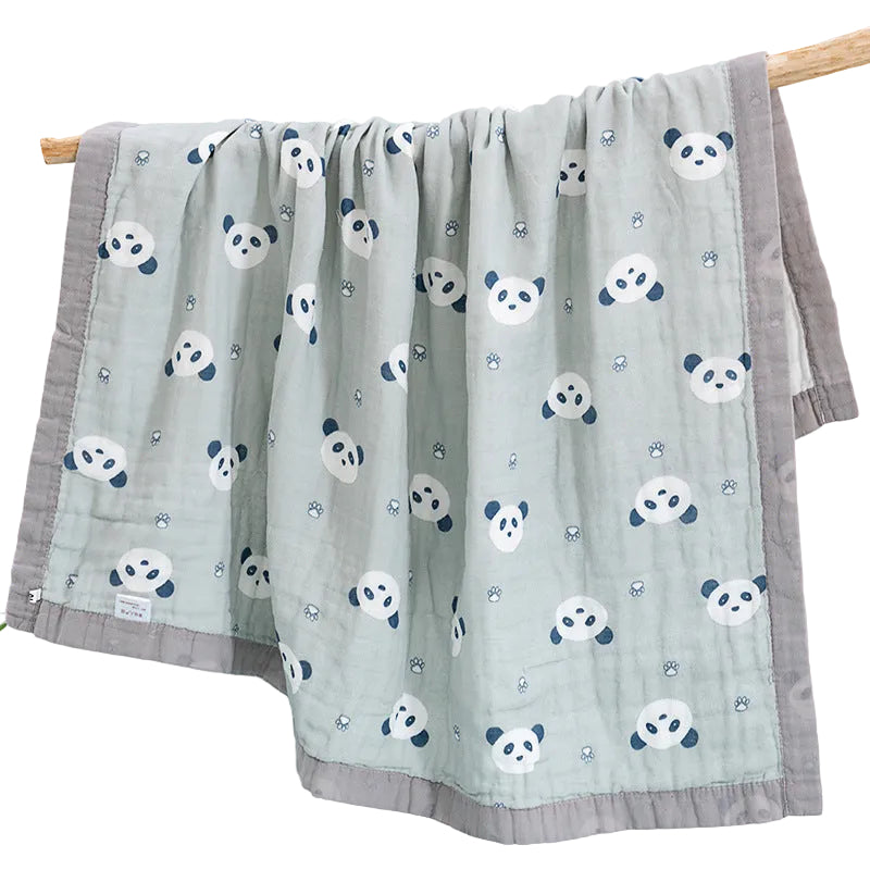 Baby Gauze Bath Cotton  Towel washed children summer cool quilt infant gauze blanket (120 * 150CM)