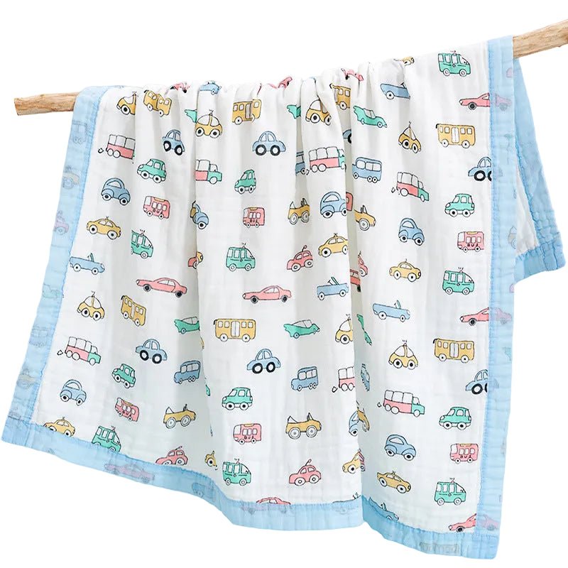 Baby Gauze Bath Cotton  Towel washed children summer cool quilt infant gauze blanket (120 * 150CM)