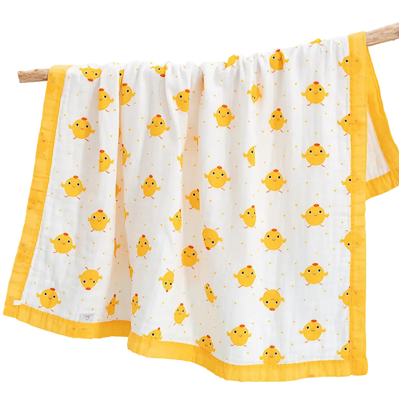 Baby Gauze Bath Cotton  Towel washed children summer cool quilt infant gauze blanket (120 * 150CM)