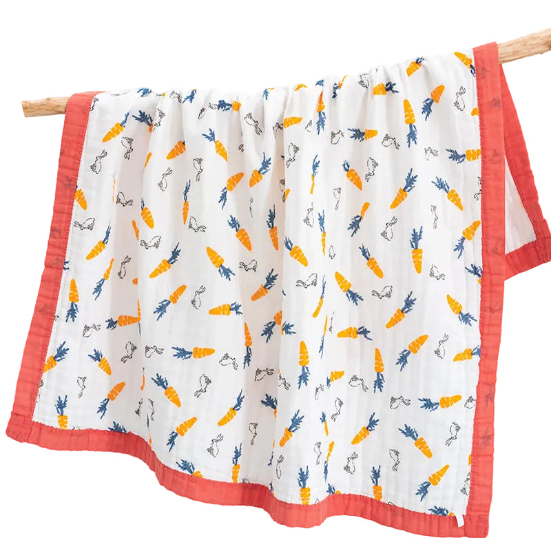 Baby Gauze Bath Cotton  Towel washed children summer cool quilt infant gauze blanket (120 * 150CM)