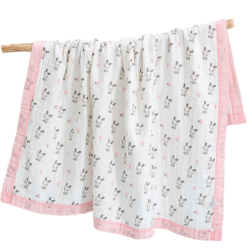 Baby Gauze Bath Cotton  Towel washed children summer cool quilt infant gauze blanket (120 * 150CM)