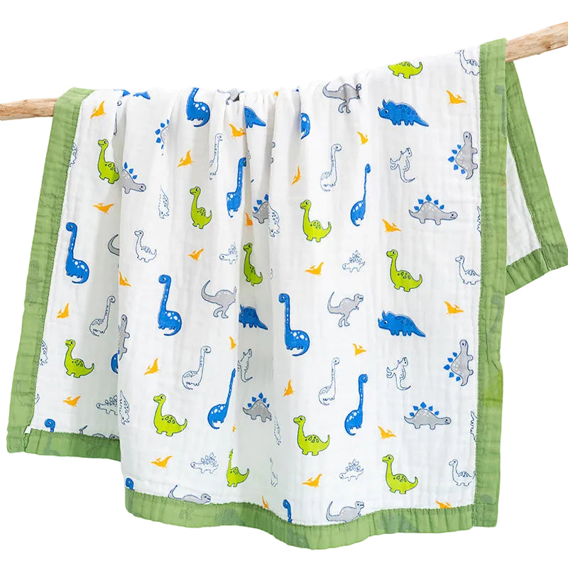Baby Gauze Bath Cotton  Towel washed children summer cool quilt infant gauze blanket (120 * 150CM)