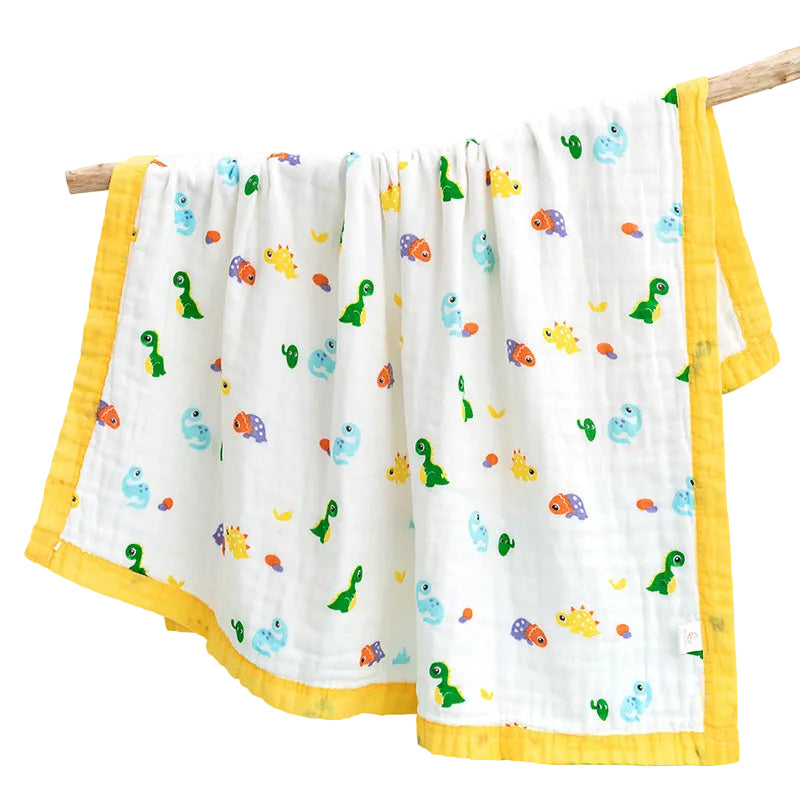 Baby Gauze Bath Cotton  Towel washed children summer cool quilt infant gauze blanket (120 * 150CM)