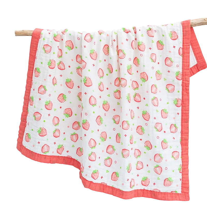 Baby Gauze Bath Cotton  Towel washed children summer cool quilt infant gauze blanket (120 * 150CM)
