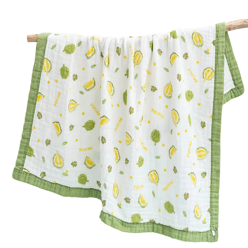 Baby Gauze Bath Cotton  Towel washed children summer cool quilt infant gauze blanket (120 * 150CM)