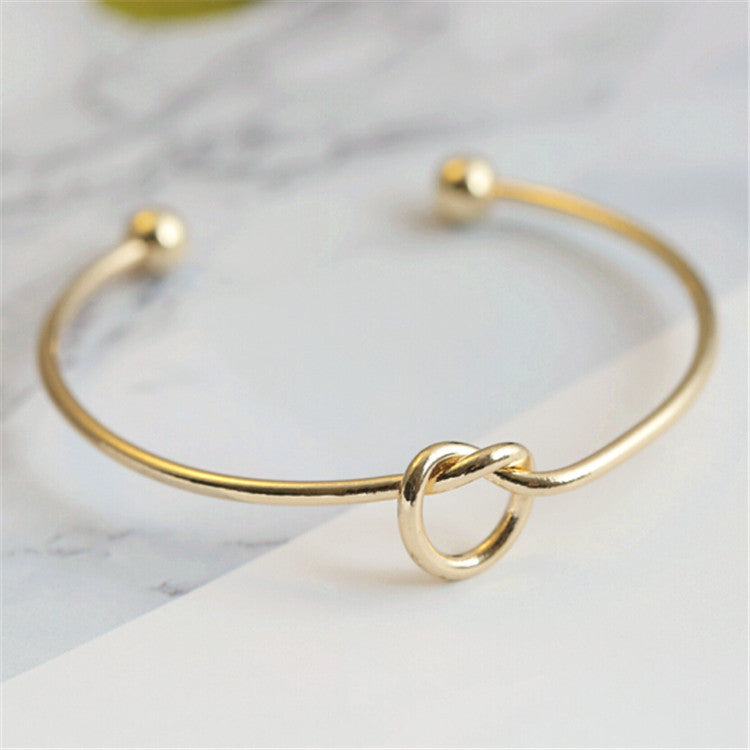 Hemasa  Love Knot Bracelet Women's diy Bracelet Opening Rose Gold Hand Jewelry Bridal Tribal Kink