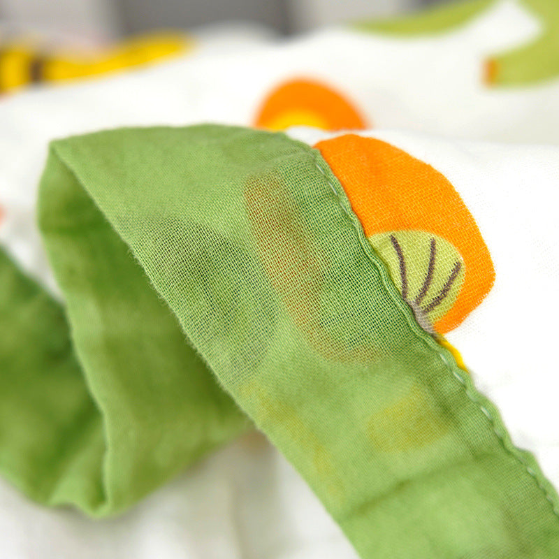 Baby Gauze Bath Cotton  Towel washed children summer cool quilt infant gauze blanket (120 * 150CM)