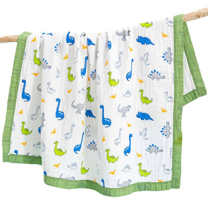 Baby Gauze Bath Cotton  Towel washed children summer cool quilt infant gauze blanket (120 * 150CM)