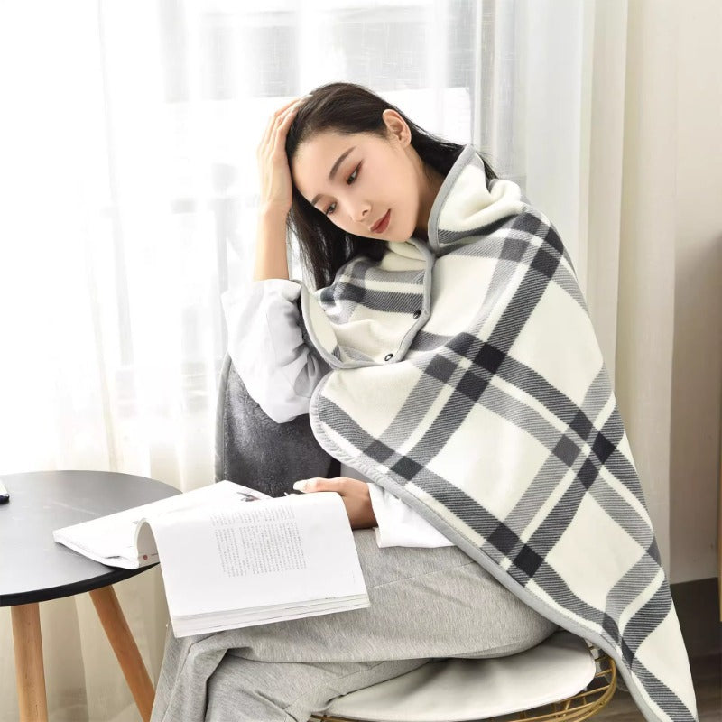 Shawl Blanket for Nap and Leg Covering, Comfortable Office Cape, Thickened Sofa Blanket