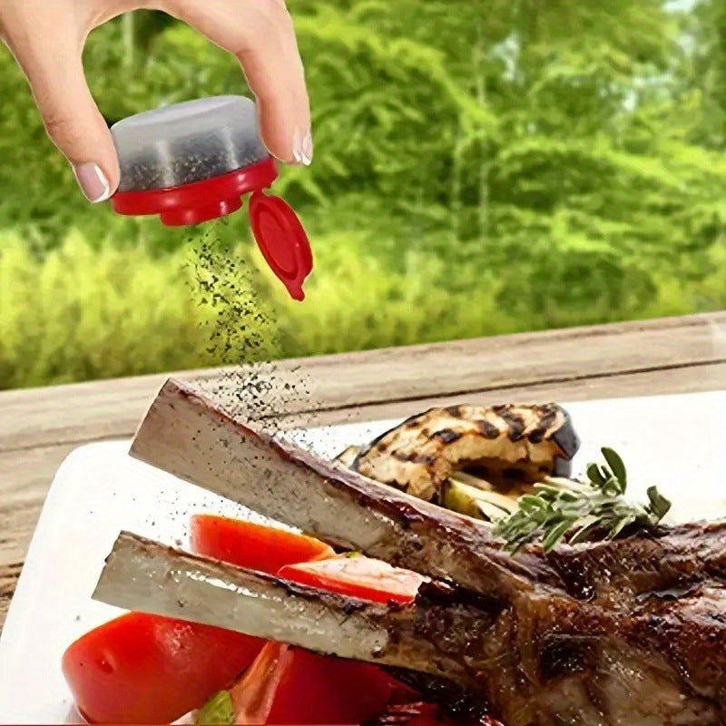 Kitchen Mini Seasoning Bottle Salt and Pepper Spice Shaker Salt and Pepper Bottle(Set of 3)