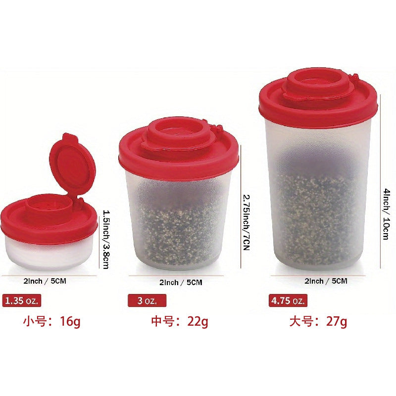 Kitchen Mini Seasoning Bottle Salt and Pepper Spice Shaker Salt and Pepper Bottle(Set of 3)