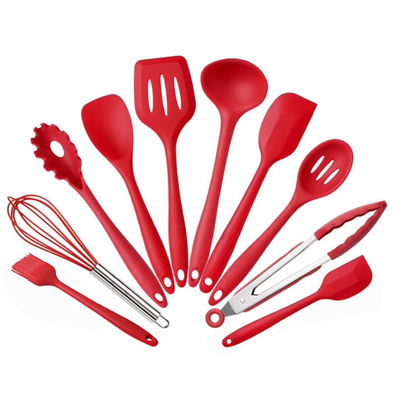 Non-Stick Silicone Kitchenware 10 Piece Set Kitchen Tools  Baking Utensils