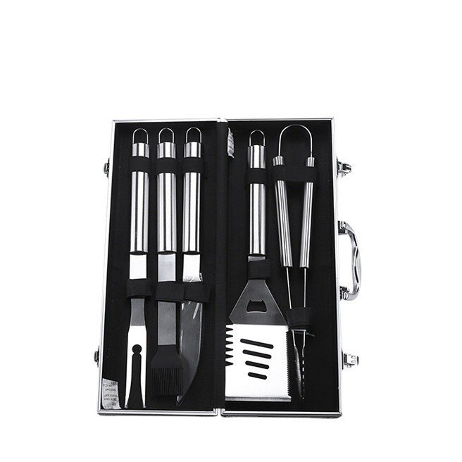 Amazon barbecue tools 26 pieces suit bbq Stainless Steel Grill outdoor supplies barbecue fork oven grill net