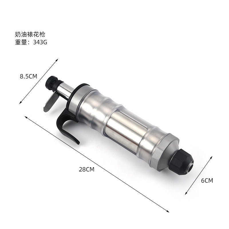 Amazon popular cream decorating gun hand pressure cookie biscuit gun decorating suit DIY baking tools cream gun