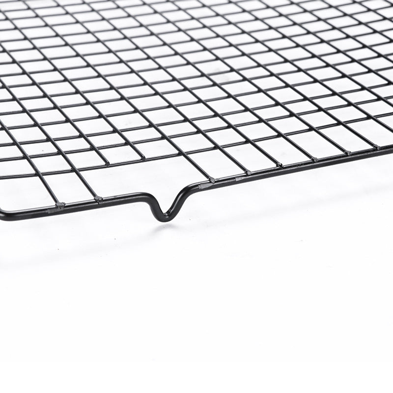 Color Box Wholesale Baking Tools Baking Cake Cooling Rack Bread Cooling Rack Black Non-Stick Cold Drying Net