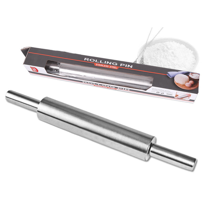 Wholesale color boxed roller non-stick rolling pin stick stainless steel dumpling skin rolling pin flour stick flour stick