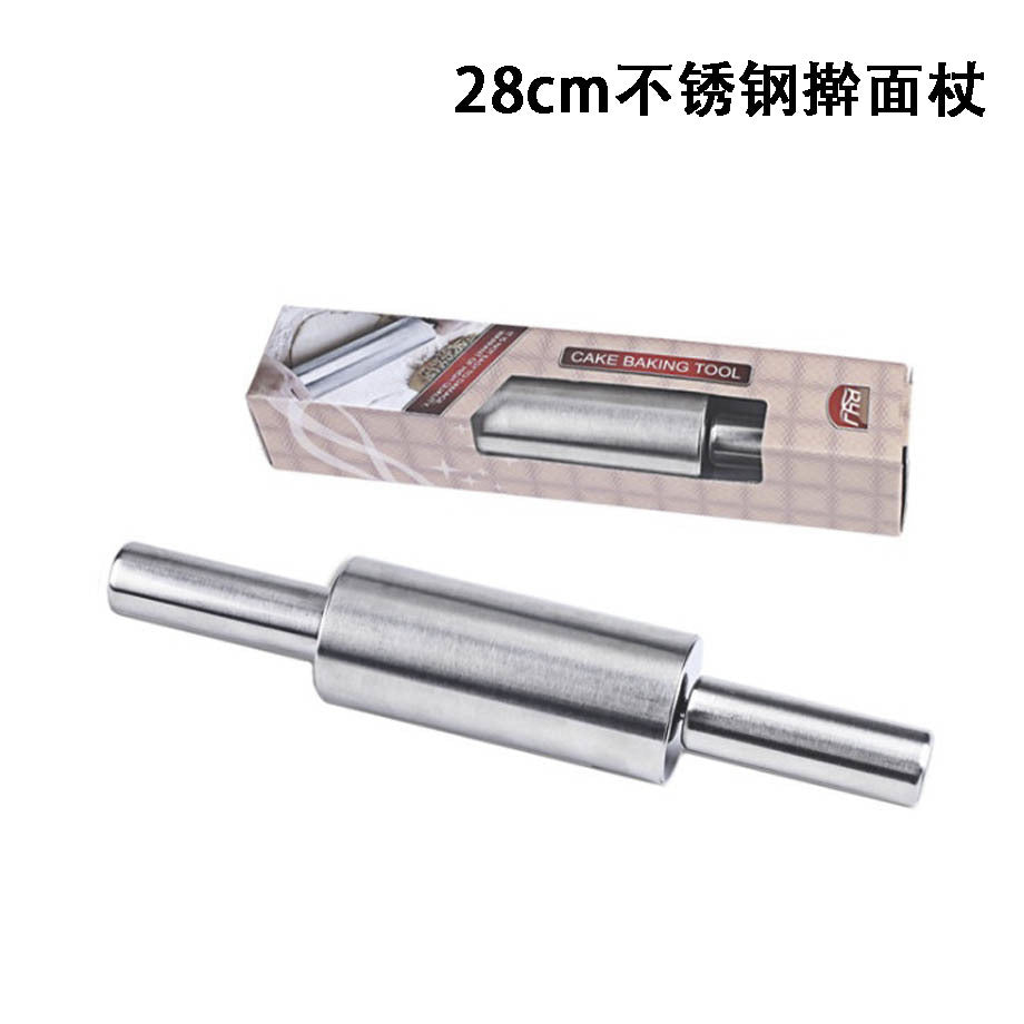 Wholesale color boxed roller non-stick rolling pin stick stainless steel dumpling skin rolling pin flour stick flour stick