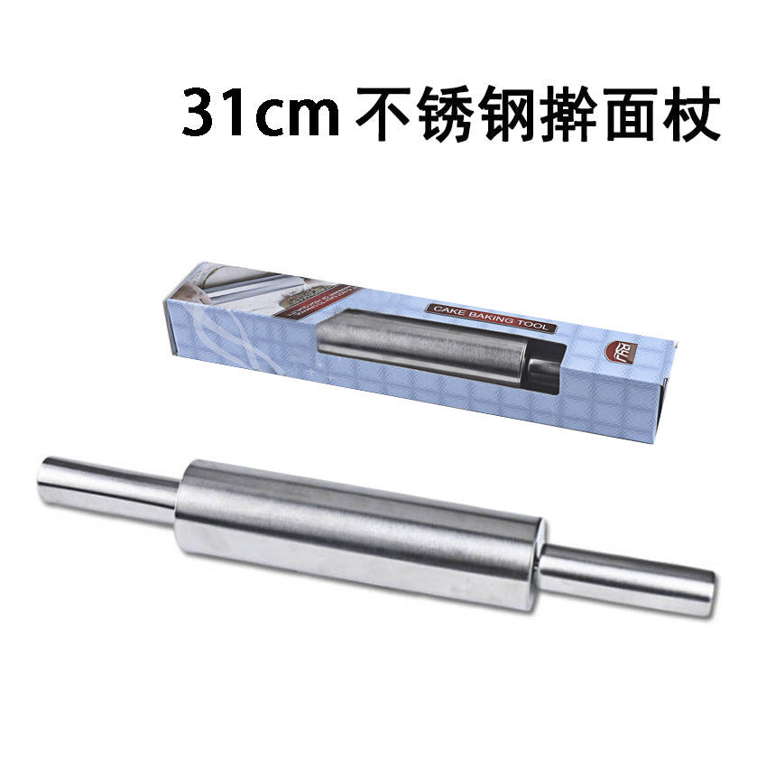 Wholesale color boxed roller non-stick rolling pin stick stainless steel dumpling skin rolling pin flour stick flour stick