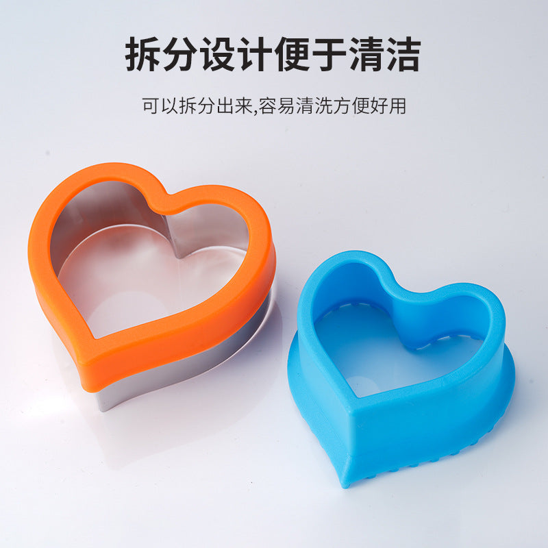 Stainless steel cartoon sandwich mold toast cutting mold dinosaur sandwich bread edge pressing biscuit mold