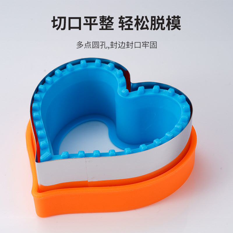 Stainless steel cartoon sandwich mold toast cutting mold dinosaur sandwich bread edge pressing biscuit mold