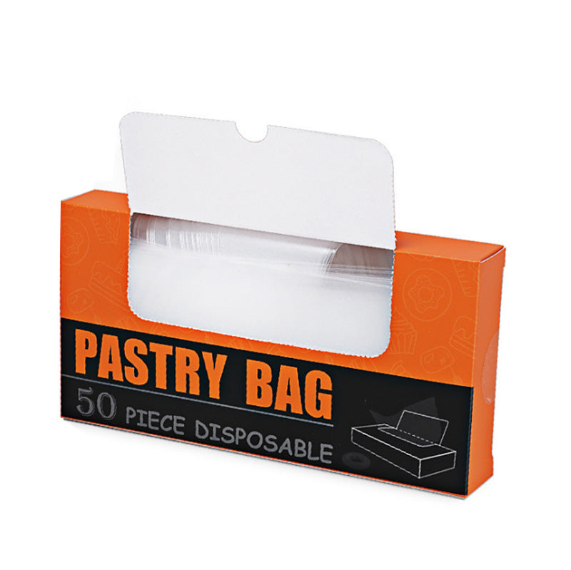 Baking tools PE piping bag disposable piping bag cake milk chocolate milking bag oil jam 50 pieces