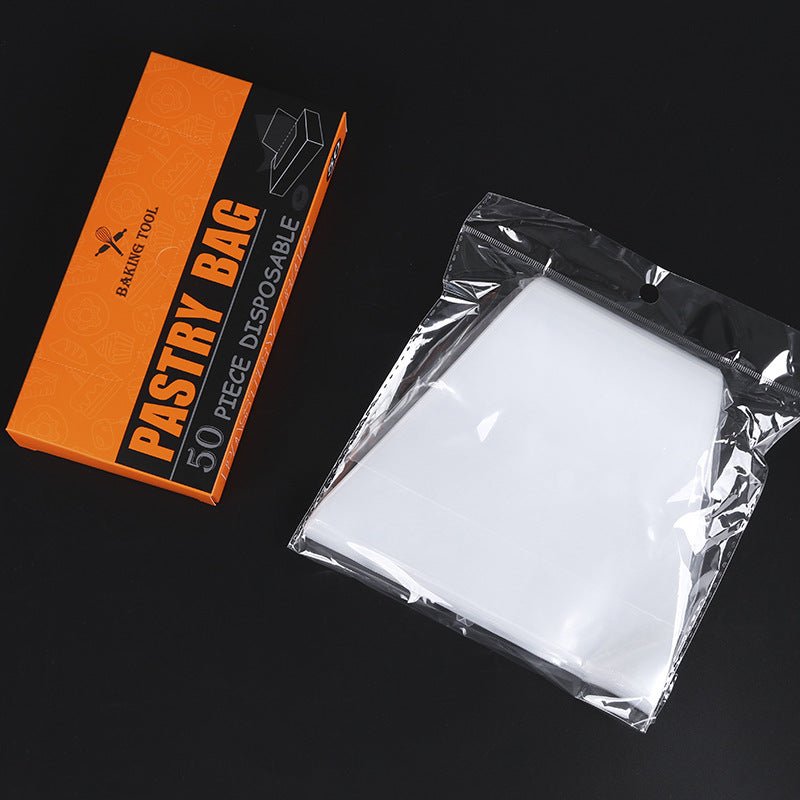 Baking tools PE piping bag disposable piping bag cake milk chocolate milking bag oil jam 50 pieces